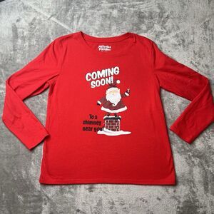 Jammies For You Families Top Womens Medium Red Coming Soon To A Chimney Near You